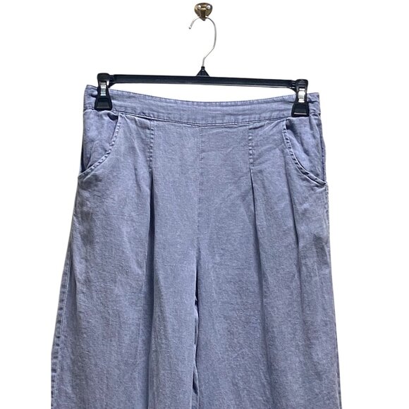 Sigrid Olsen Linen Pants Blue Size M - Picture 7 of 15